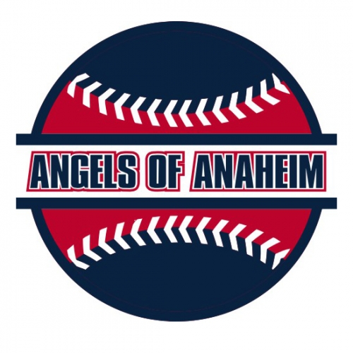 Baseball Los Angeles Angels of Anaheim Logo heat sticker