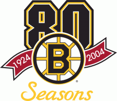 Boston Bruins 2003 04 Anniversary Logo heat sticker