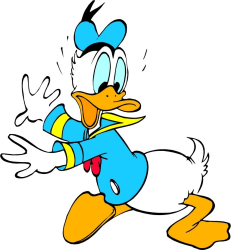 Donald Duck Logo 56 custom vinyl decal