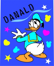 Donald Duck Logo 37 heat sticker