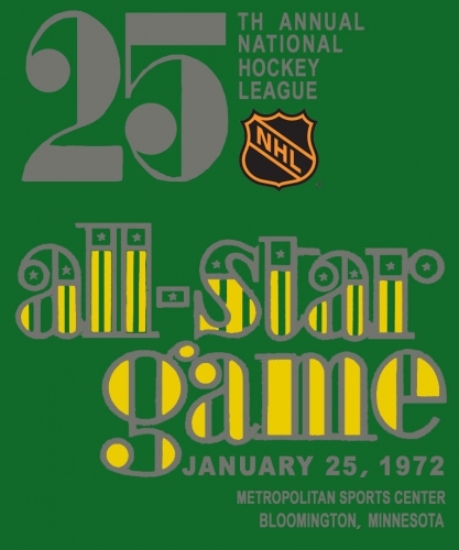 NHL All-Star Game 1971-1972 Logo heat sticker