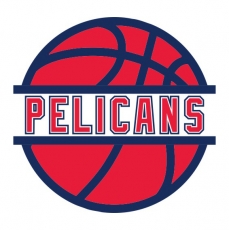 Basketball New Orleans Pelicans Logo heat sticker