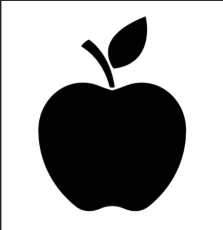 Apple brand logo 05 custom vinyl decal