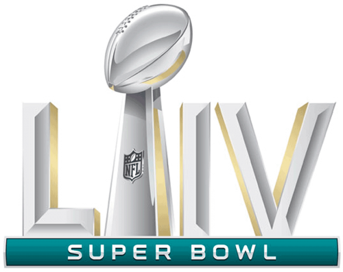 Super Bowl LIV Logo heat sticker