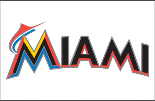Miami Marlins 2012-2018 Jersey Logo heat sticker