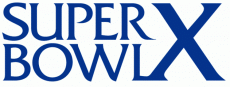 Super Bowl X Logo heat sticker