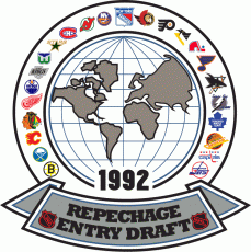 NHL Draft 1991-1992 Logo heat sticker