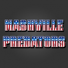 Nashville Predators American Captain Logo heat sticker