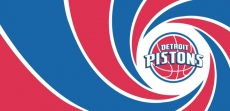 007 Detroit Pistons logo heat sticker