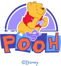 Disney Pooh Logo 06 custom vinyl decal