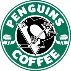 Pittsburgh Penguins Starbucks Coffee Logo heat sticker