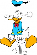Donald Duck Logo 47 heat sticker