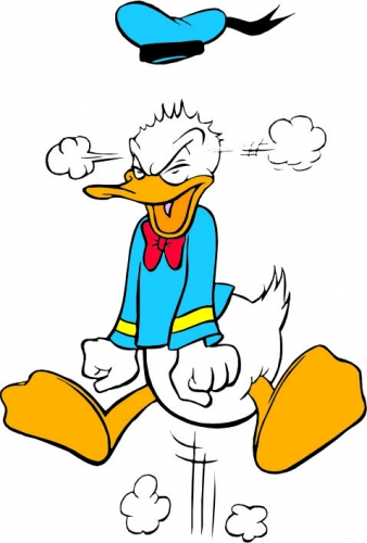 Donald Duck Logo 47 heat sticker