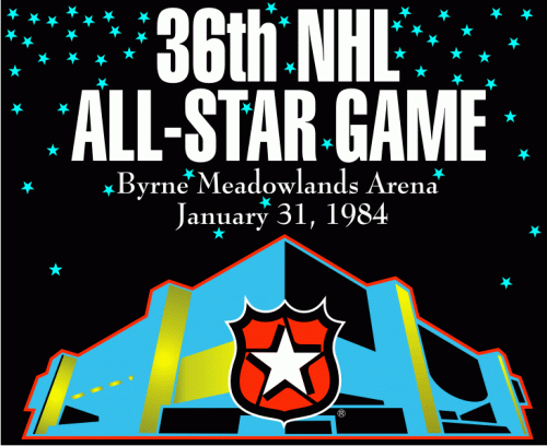 NHL All-Star Game 1983-1984 Logo heat sticker