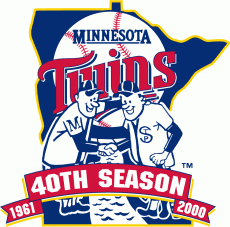 Minnesota Twins 2000 Anniversary Logo 02 heat sticker