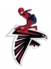 Atlanta Falcons Spider Man Logo heat sticker
