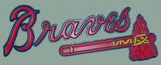 Atlanta Braves Plastic Effect Logo heat sticker