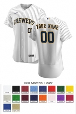 Milwaukee Brewers Custom Letter and Number Kits for Alternate Jersey 02 Material Twill