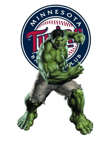 Minnesota Twins Hulk Logo heat sticker