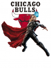 Chicago Bulls Thor Logo custom vinyl decal