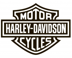 Harley Davidson brand logo 02 custom vinyl decal