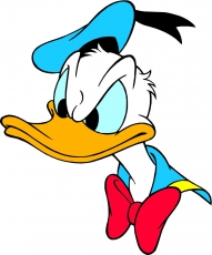 Donald Duck Logo 48 heat sticker