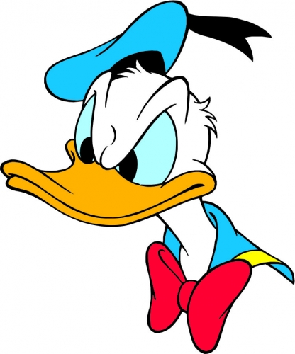 Donald Duck Logo 48 custom vinyl decal