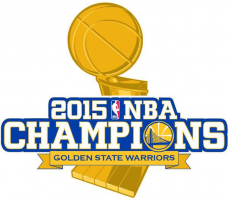 Golden State Warriors 2014-2015 Champion Logo heat sticker