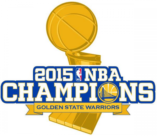 Golden State Warriors 2014-2015 Champion Logo heat sticker