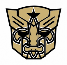 Autobots New Orleans Saints logo heat sticker