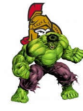 Ottawa Senators Hulk Logo custom vinyl decal