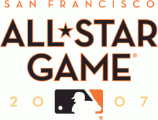 MLB All-Star Game 2007 Wordmark Logo heat sticker