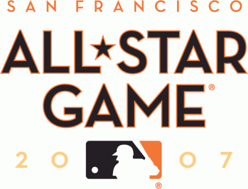 MLB All-Star Game 2007 Wordmark Logo custom vinyl decal