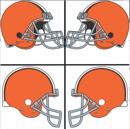 Cleveland Browns Helmet Logo heat sticker