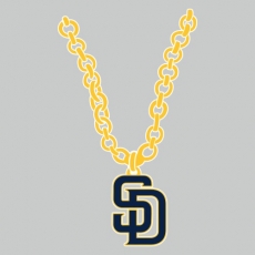 San Diego Padres Necklace logo heat sticker