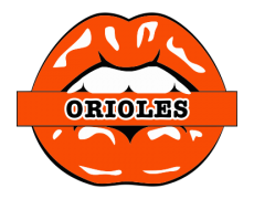 Baltimore Orioles Lips Logo heat sticker