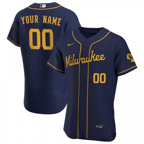 Milwaukee Brewers Custom Letter and Number Kits for Alternate Jersey 01 Material Vinyl