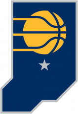 Indiana Pacers 2017-2018 Pres Alternate Logo heat sticker