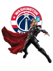 Washington Wizards Thor Logo heat sticker
