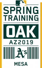 Oakland Athletics 2019 Event Logo custom vinyl decal