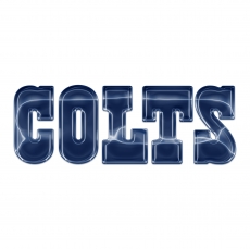 Indianapolis Colts Crystal Logo heat sticker