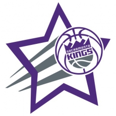 Sacramento Kings Basketball Goal Star logo heat sticker