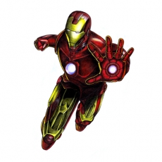 Iron Man Logo 02 heat sticker