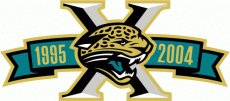 Jacksonville Jaguars 2004 Anniversary Logo heat sticker