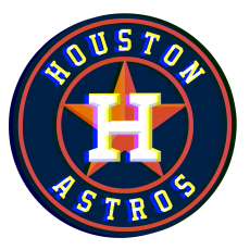 Phantom Houston Astros logo custom vinyl decal