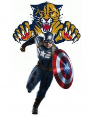 Florida Panthers Captain America Logo custom vinyl decal