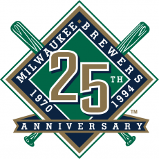 Milwaukee Brewers 1994 Anniversary Logo heat sticker