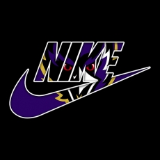 Baltimore Ravens Nike logo heat sticker