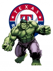 Texas Rangers Hulk Logo heat sticker
