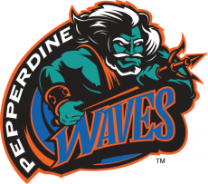 Pepperdine Waves 1998-2003 Primary Logo custom vinyl decal